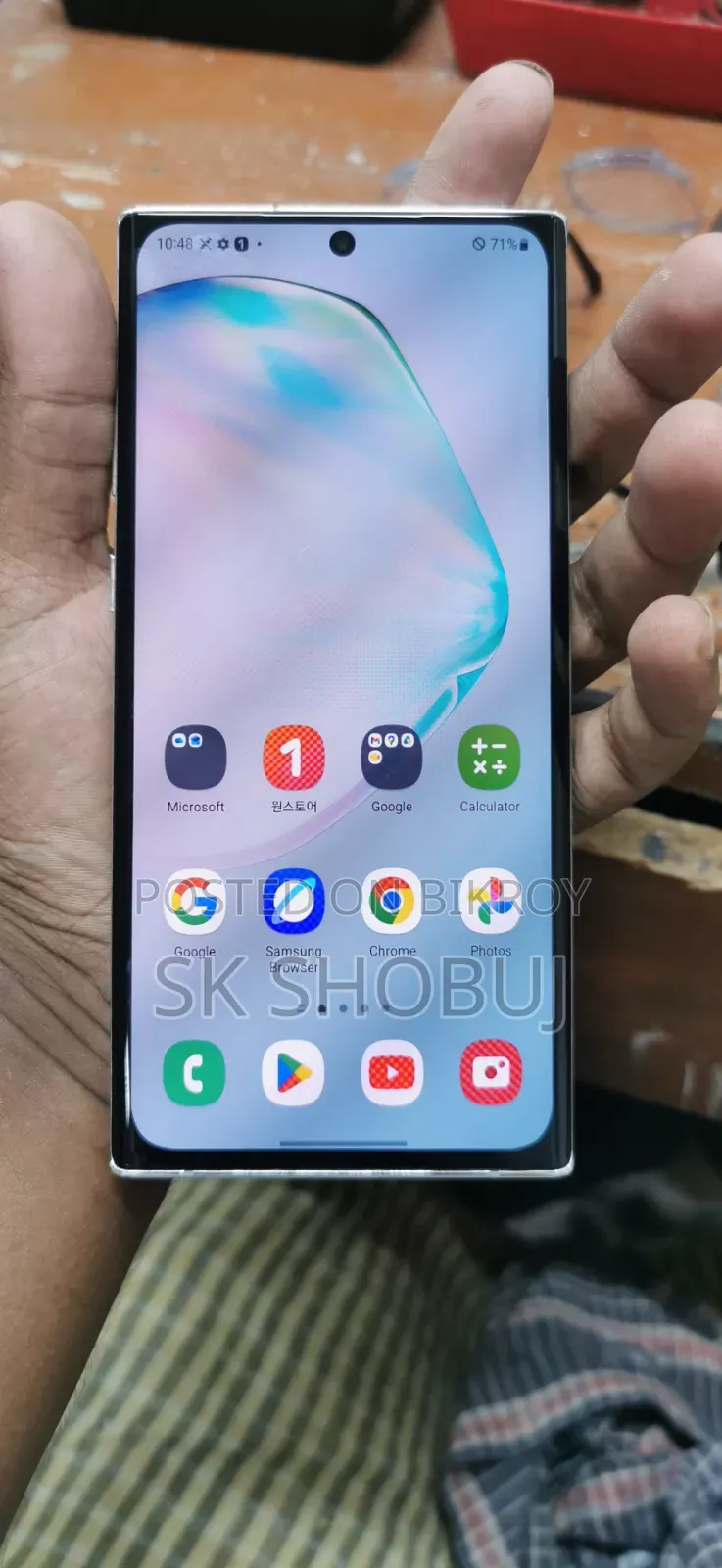 নতুন স্যামসাং গ্যালাক্সি নোট ১০ প্লাস ৫জি ২৫৬ জিবি ব্লু