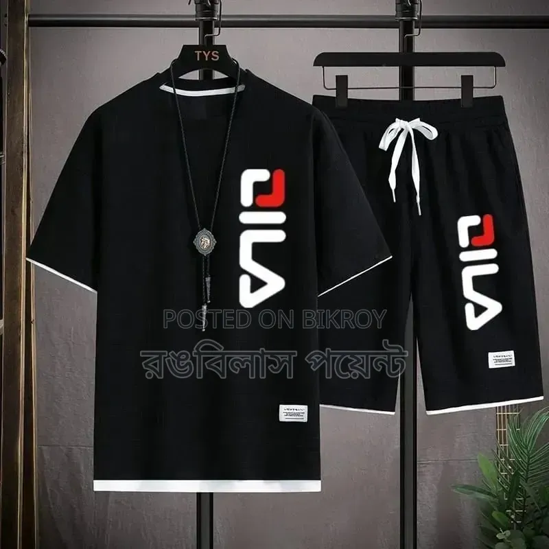 Men's T-Shirt and Short Pant Combo Set