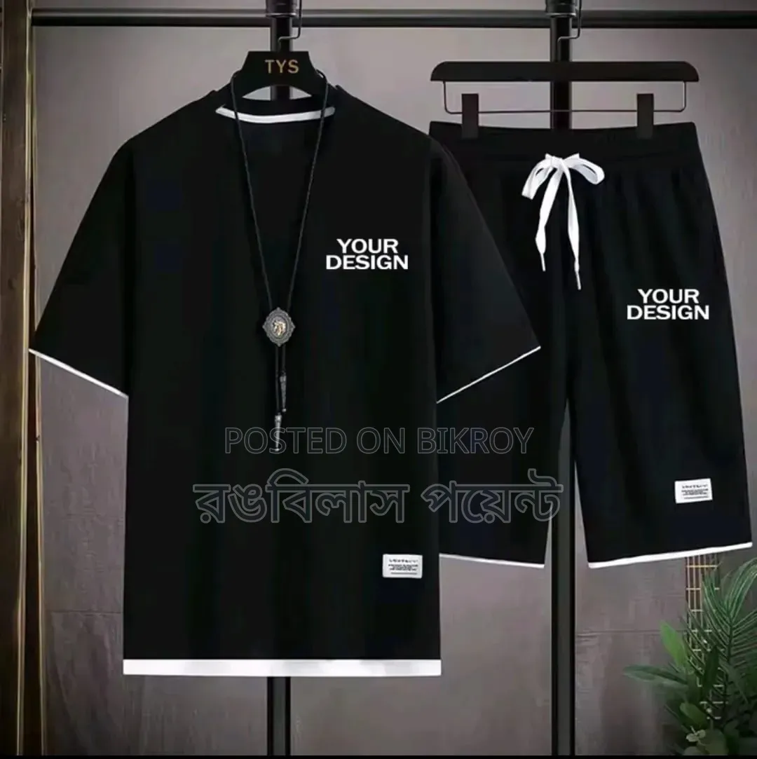 Men's T-Shirt and Short Pant Combo Set