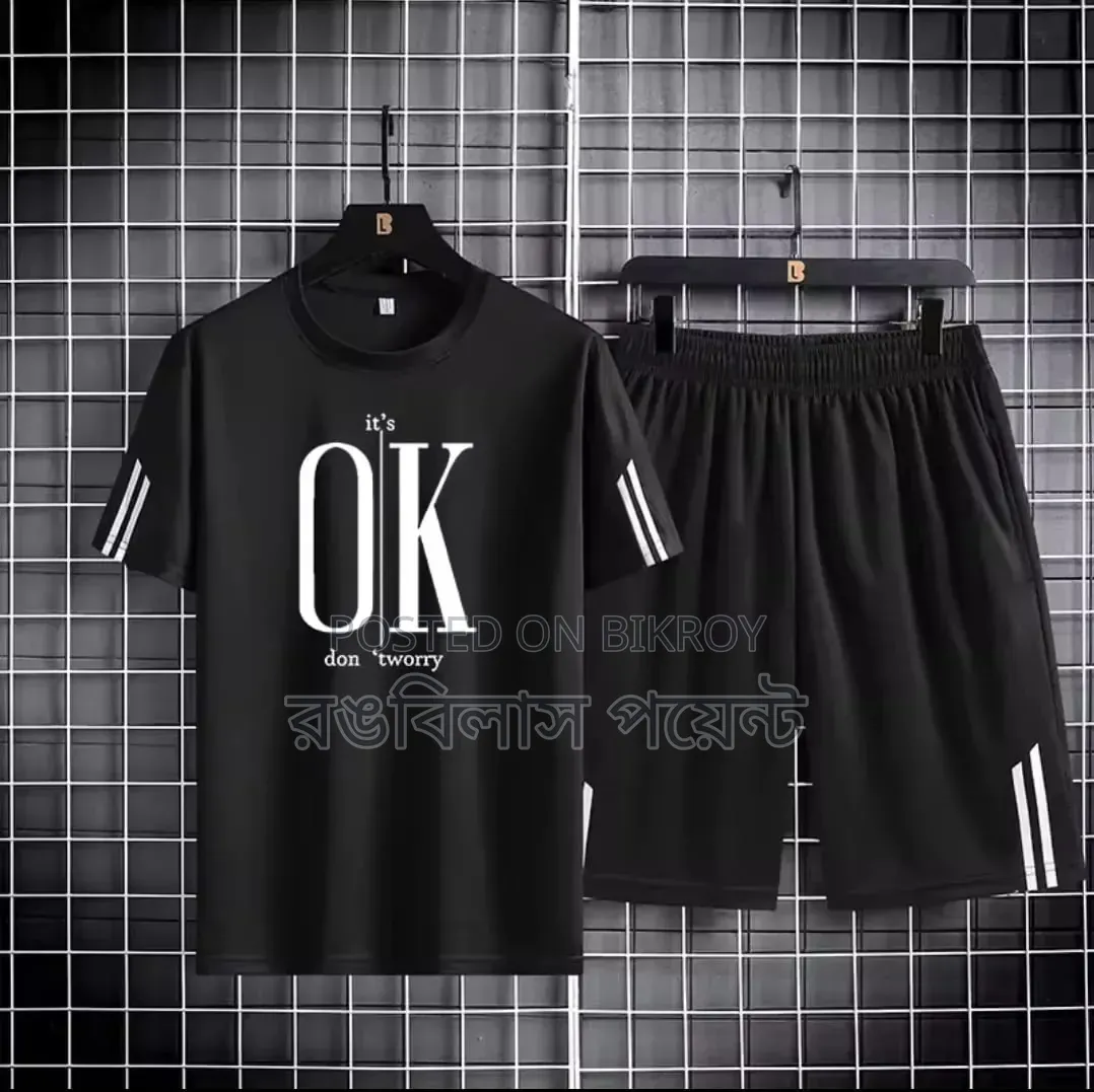 Men's T-Shirt and Short Pant Combo Set