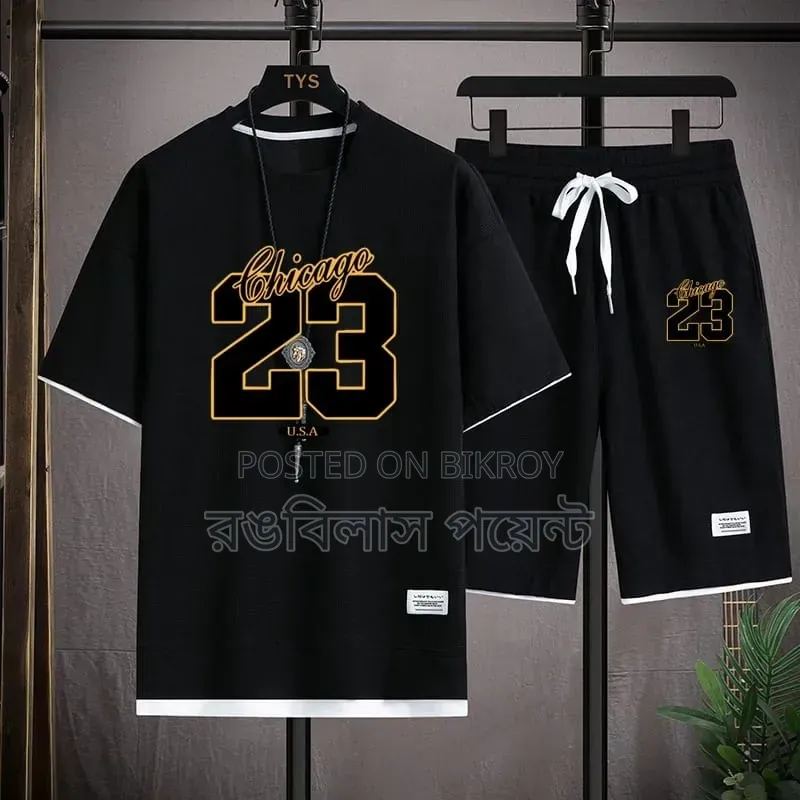Men's T-Shirt and Short Pant Combo Set