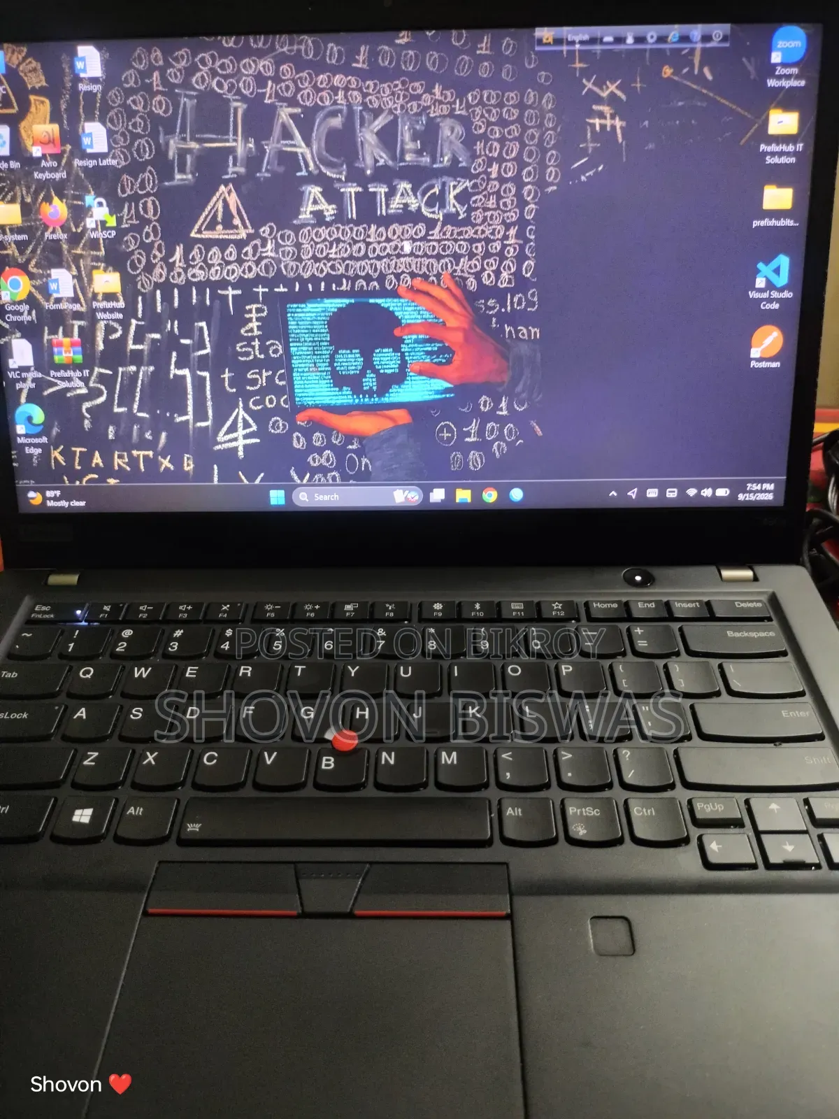 Laptop Lenovo ThinkPad T490s 16GB Intel Core i7 SSD 250GB