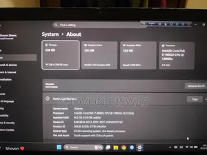 Laptop Lenovo ThinkPad T490s 16GB Intel Core i7 SSD 250GB