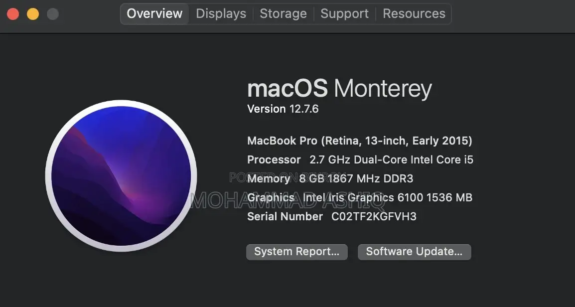 Laptop Apple MacBook 2015 8GB Intel Core i5 SSD 128GB