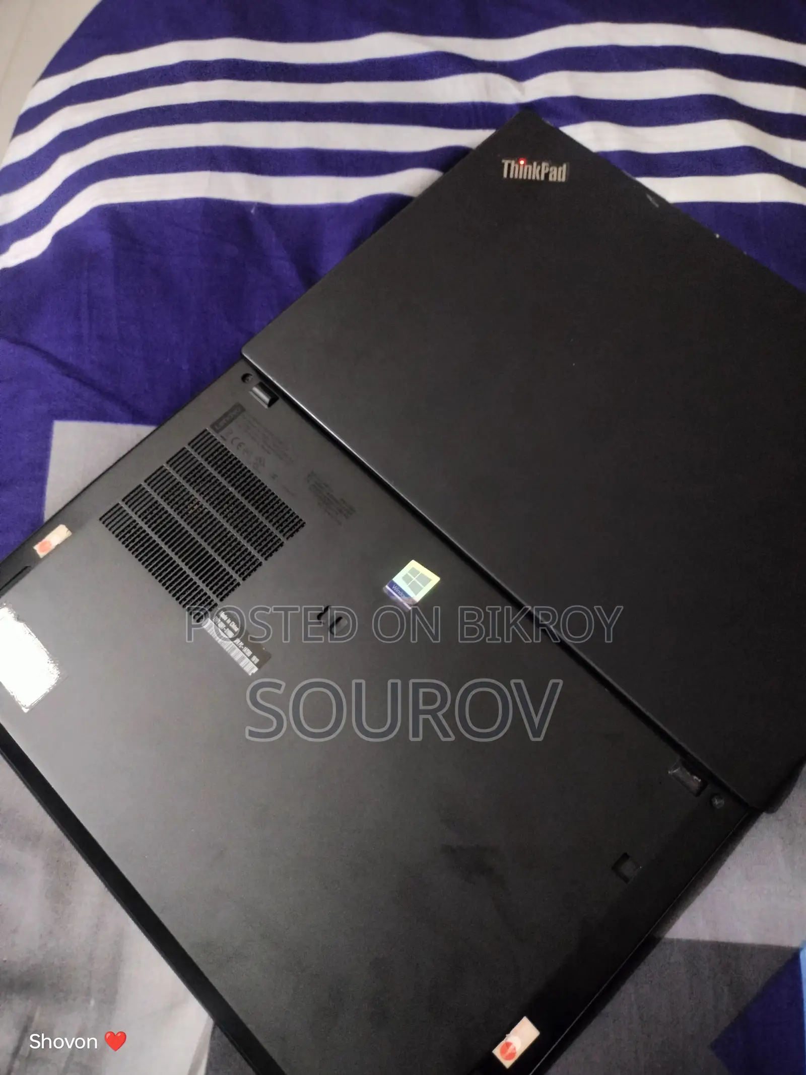 ল্যাপটপ Lenovo ThinkPad T490s ১৬জিবি ইন্টেল কোর আই৭ এসএসডি ২৫৬জিবি