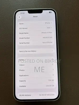 Apple iPhone 14 Plus 256 GB White