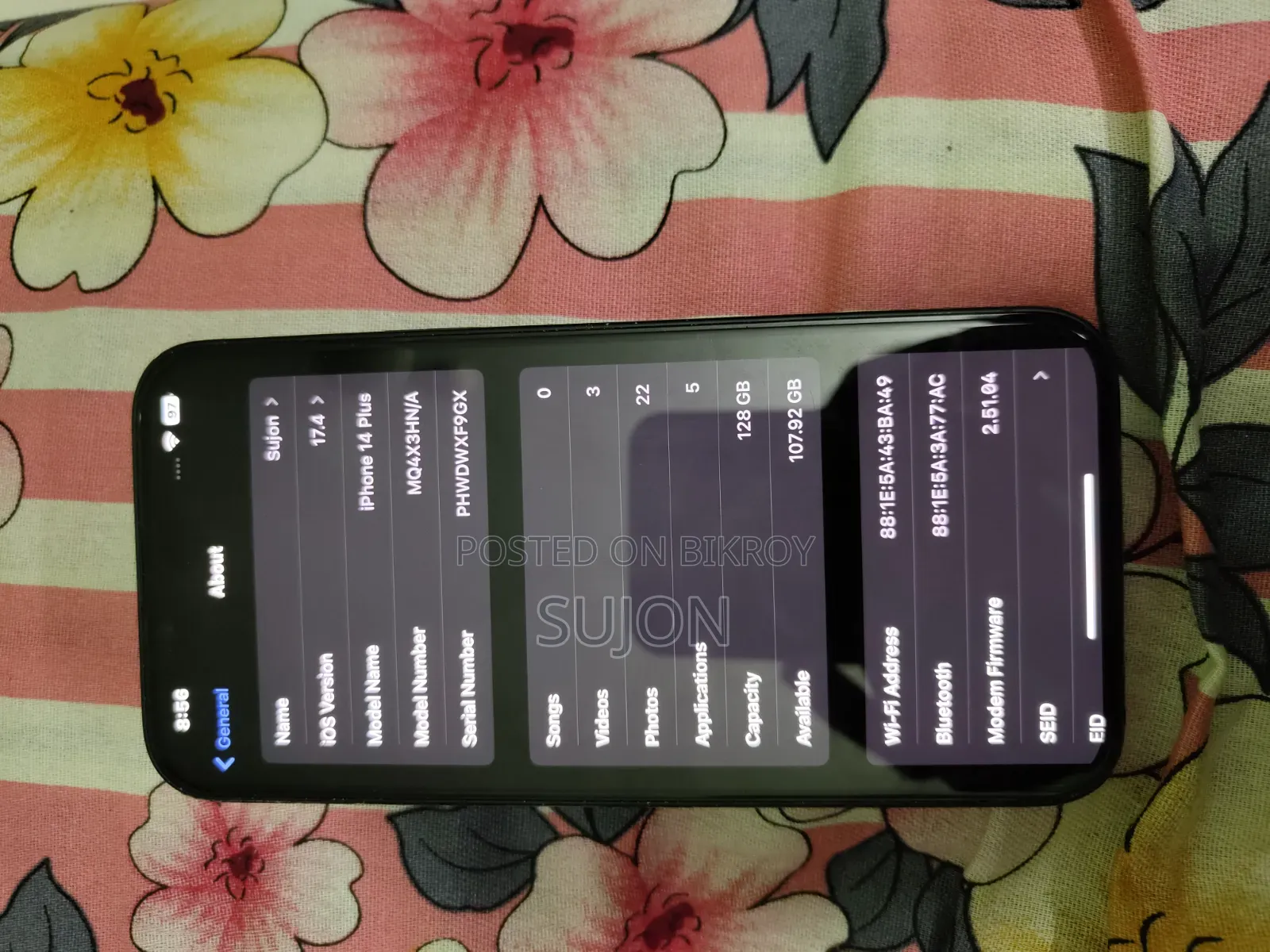 Apple iPhone 14 Plus 128 GB Graphite