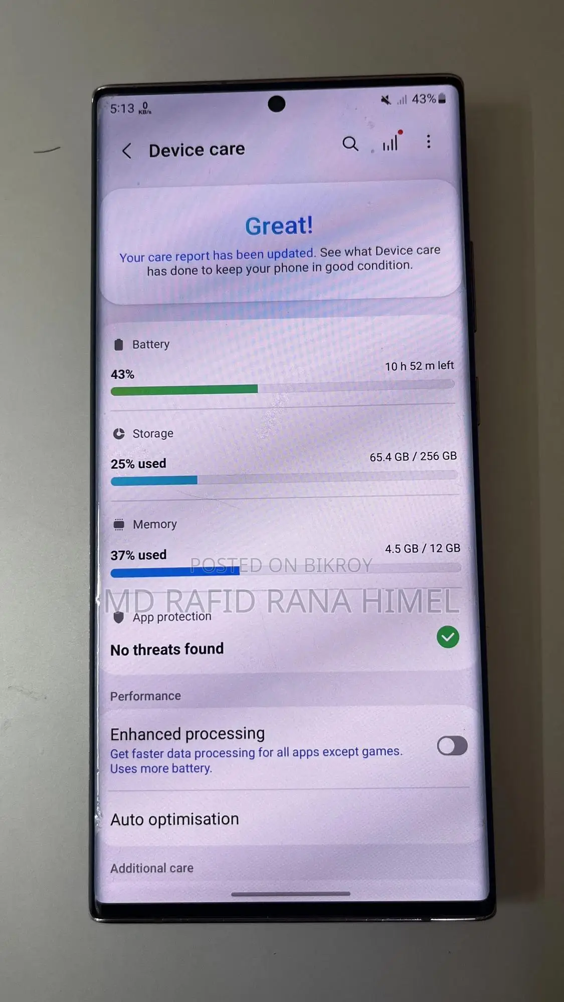 Samsung Galaxy Note 20 Ultra 5G 256 GB Rose Gold