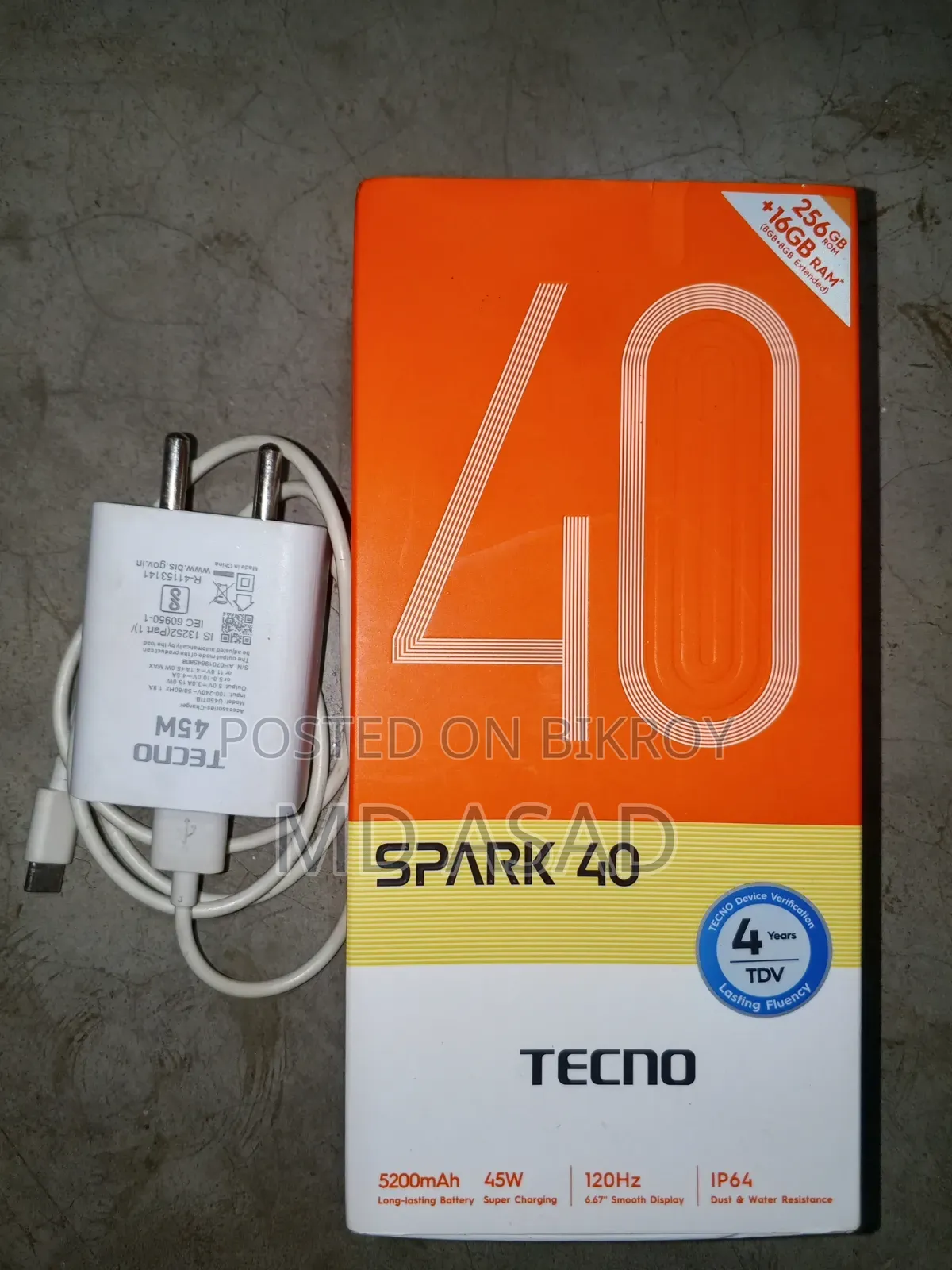 Tecno Spark 40 256 GB Black