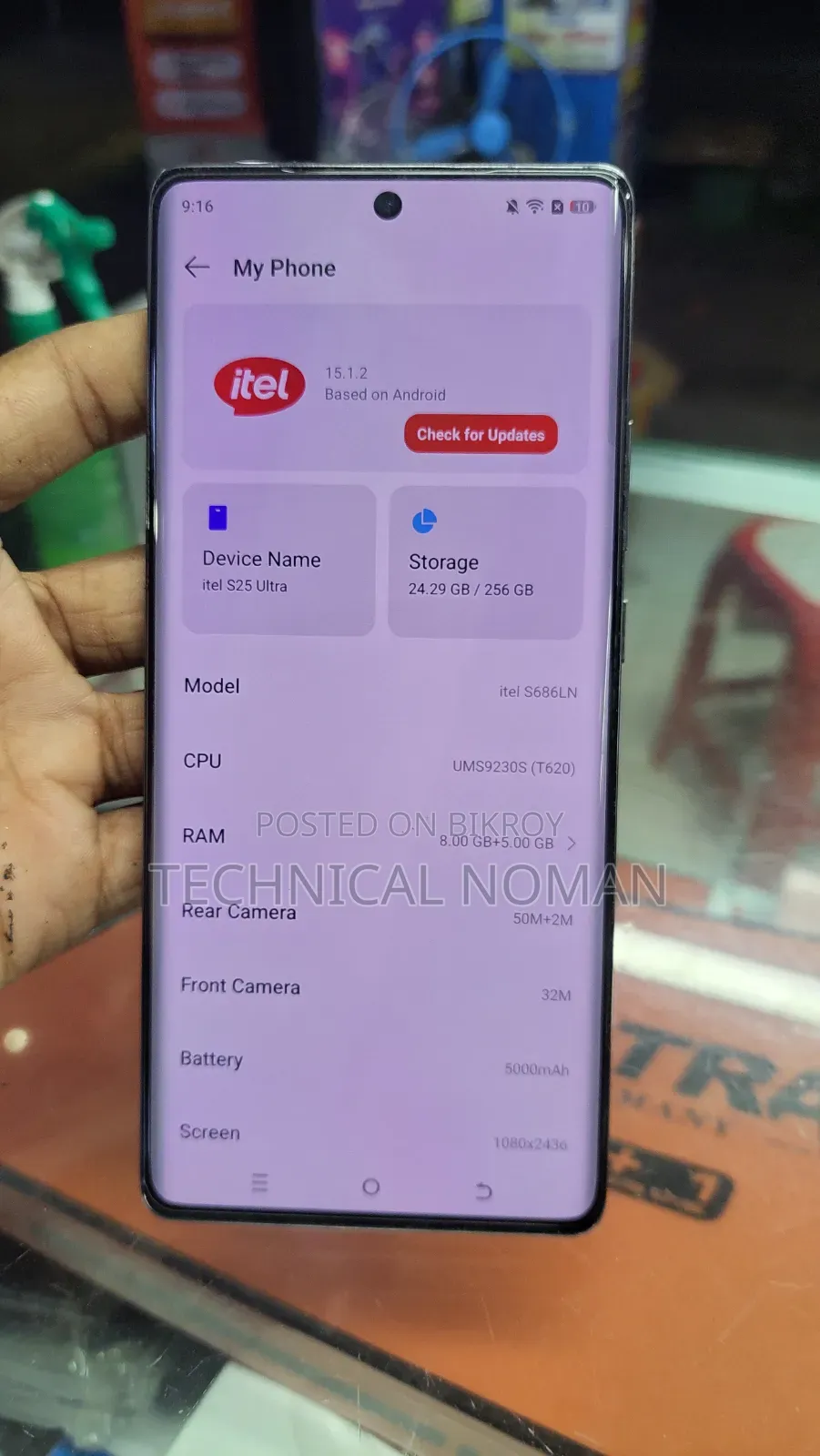 Itel S25 Ultra 256 GB Purple