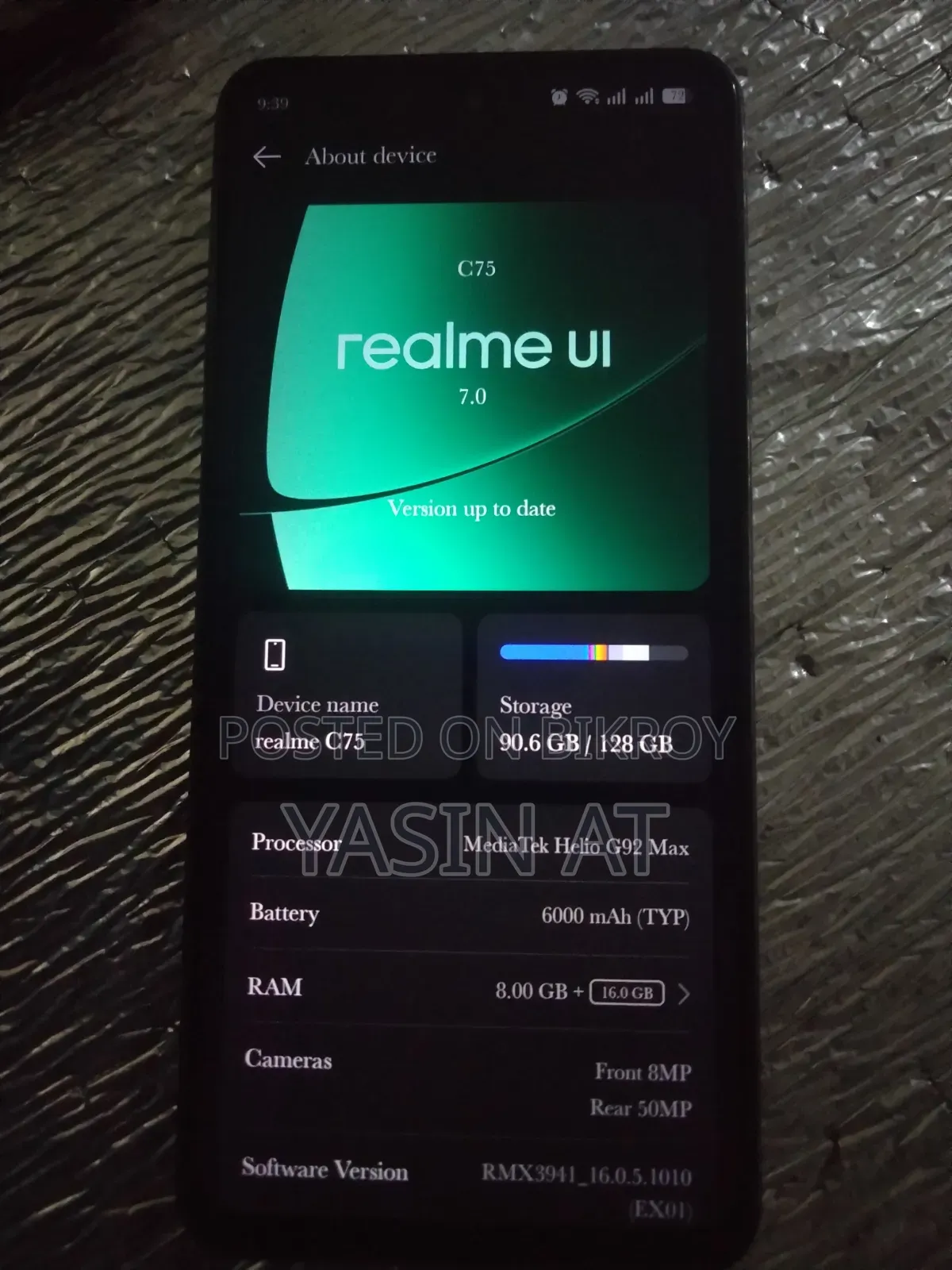 Realme C75 128 GB Black