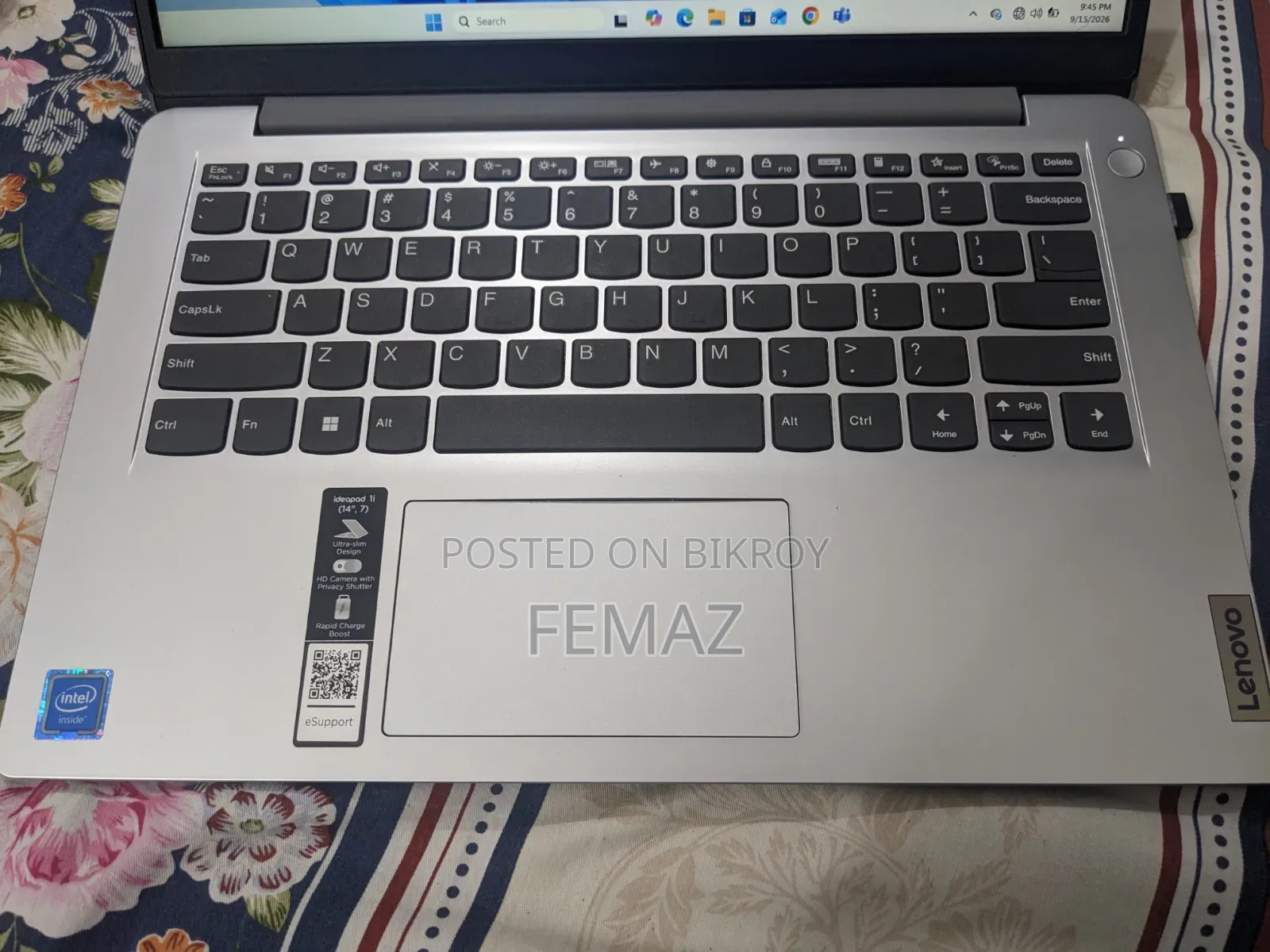 ল্যাপটপ Lenovo IdeaPad 1 8GB Intel Celeron SSD 128GB
