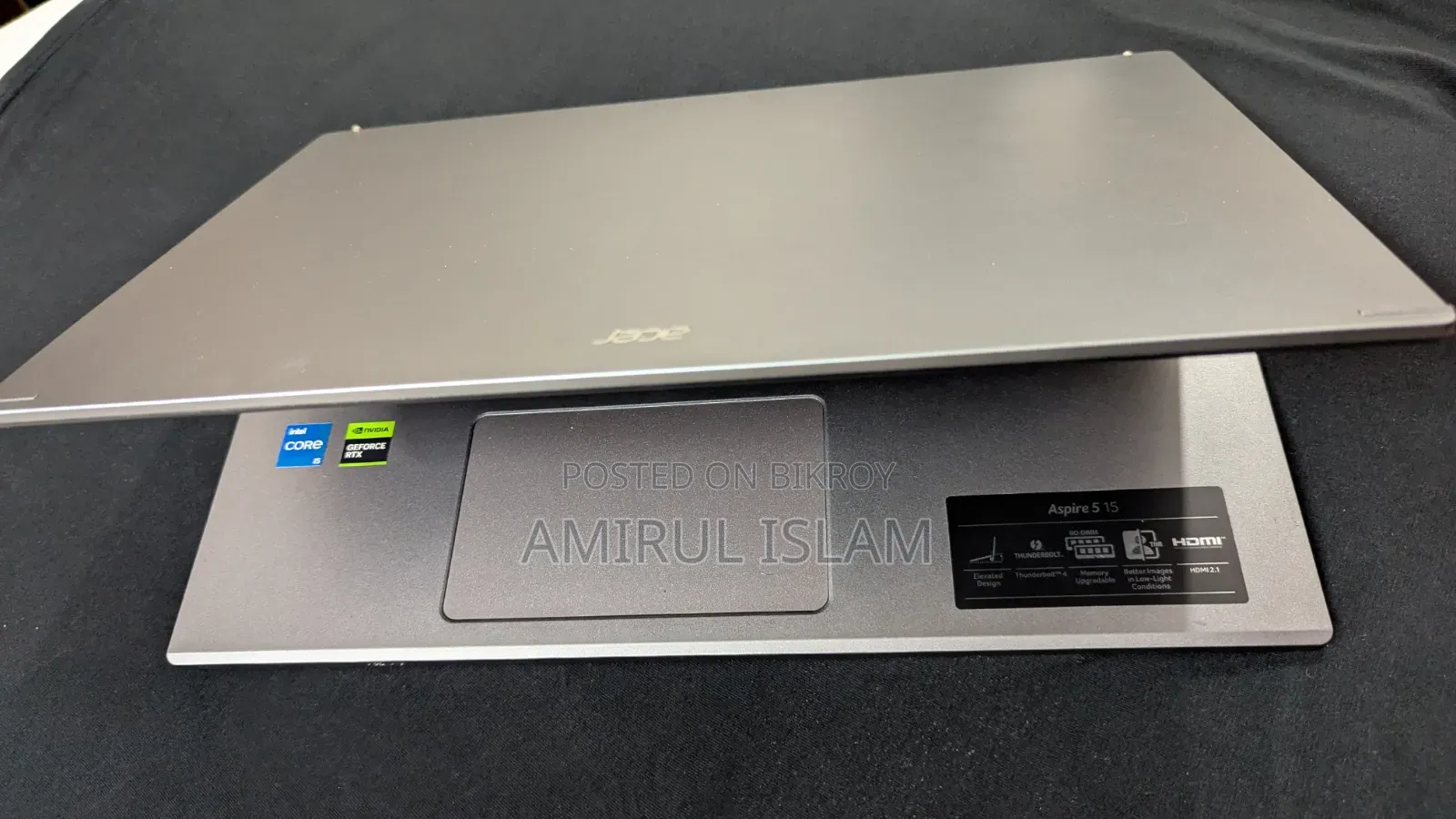 ল্যাপটপ Acer Aspire 5 ৮জিবি ইন্টেল কোর আই৫ এসএসডি ৫১২জিবি