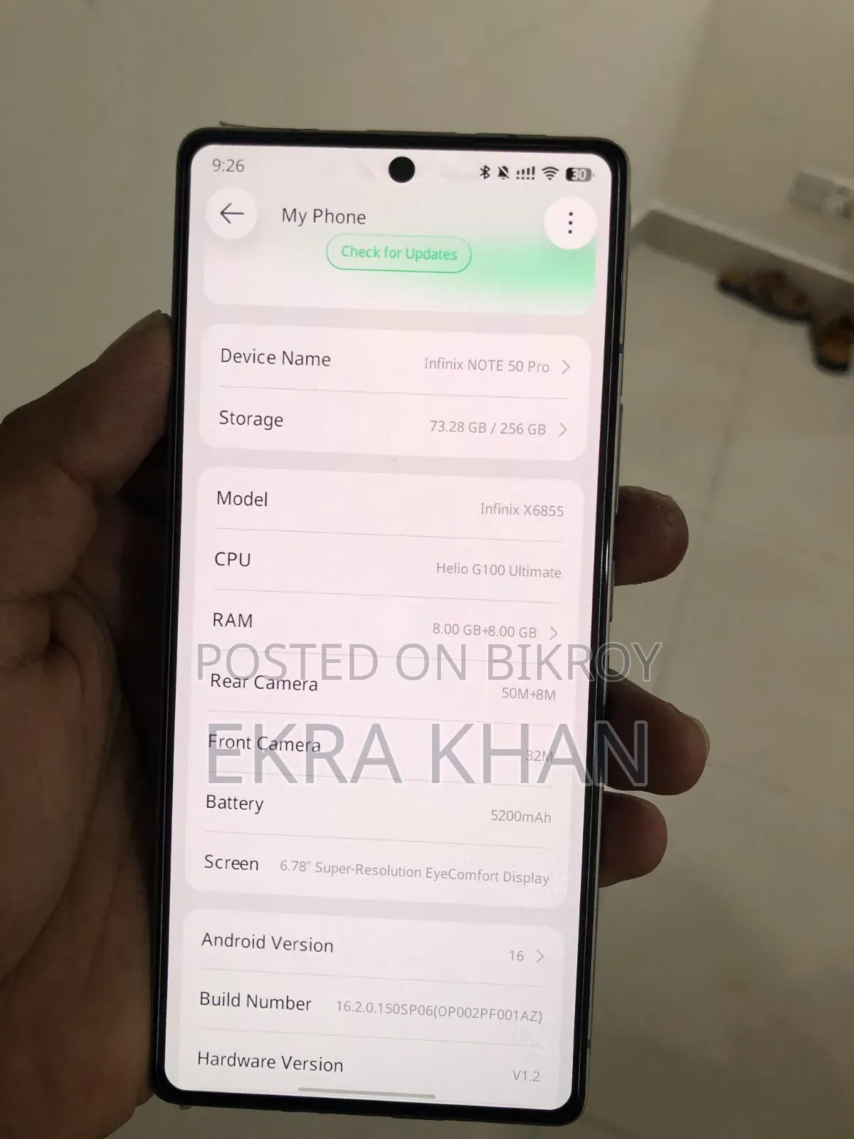 New Infinix Note 50 Pro 256 GB Gray