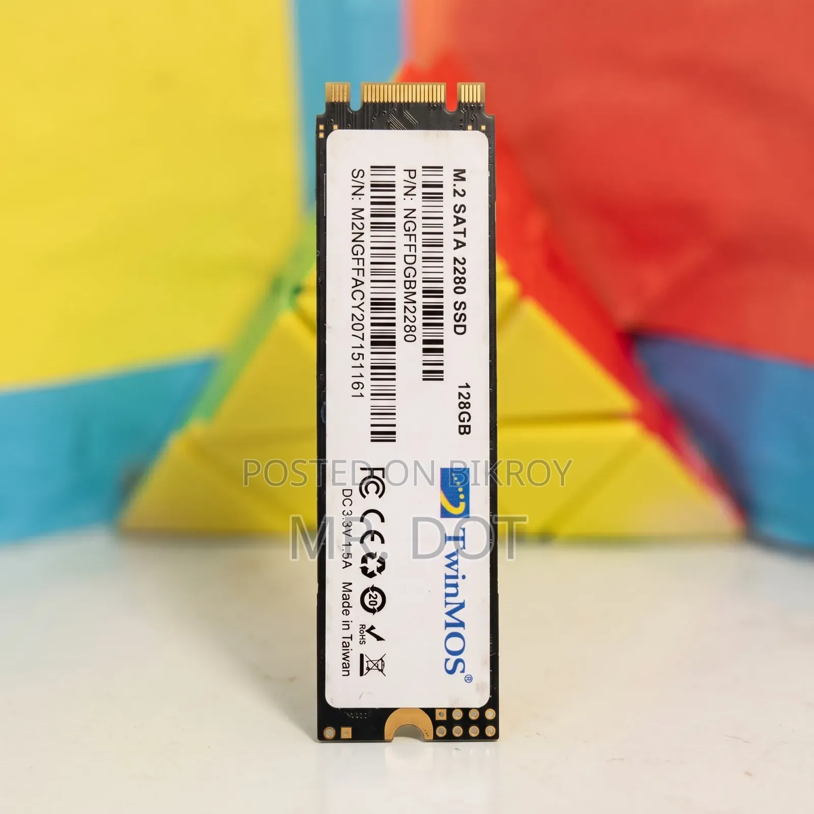 TwinMOS 128GB M.2 2280 SATA III SSD | 580mb/S Read | 550mb/S Write