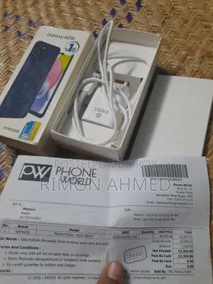 স্যামসাং গ্যালাক্সি এ০৩এস ৬৪ জিবি নীল