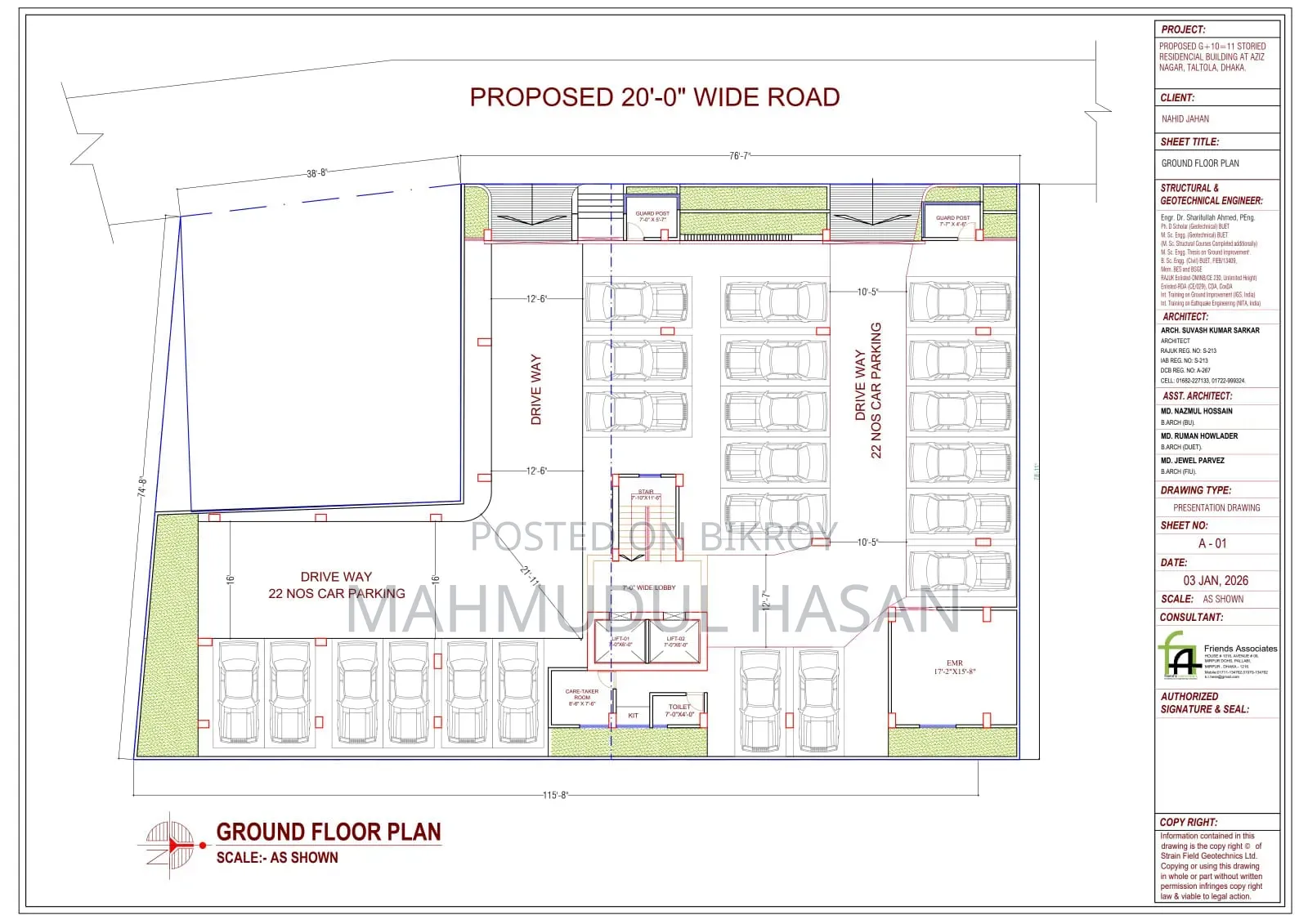 3 Bedroom Apartment in ECB Chattar for sale