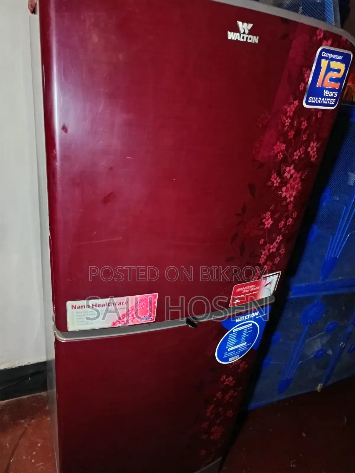 ওয়ালটনের 132 লিটারের খুব সুন্দর একটি ফ্রিজ বিক্রি হবে
