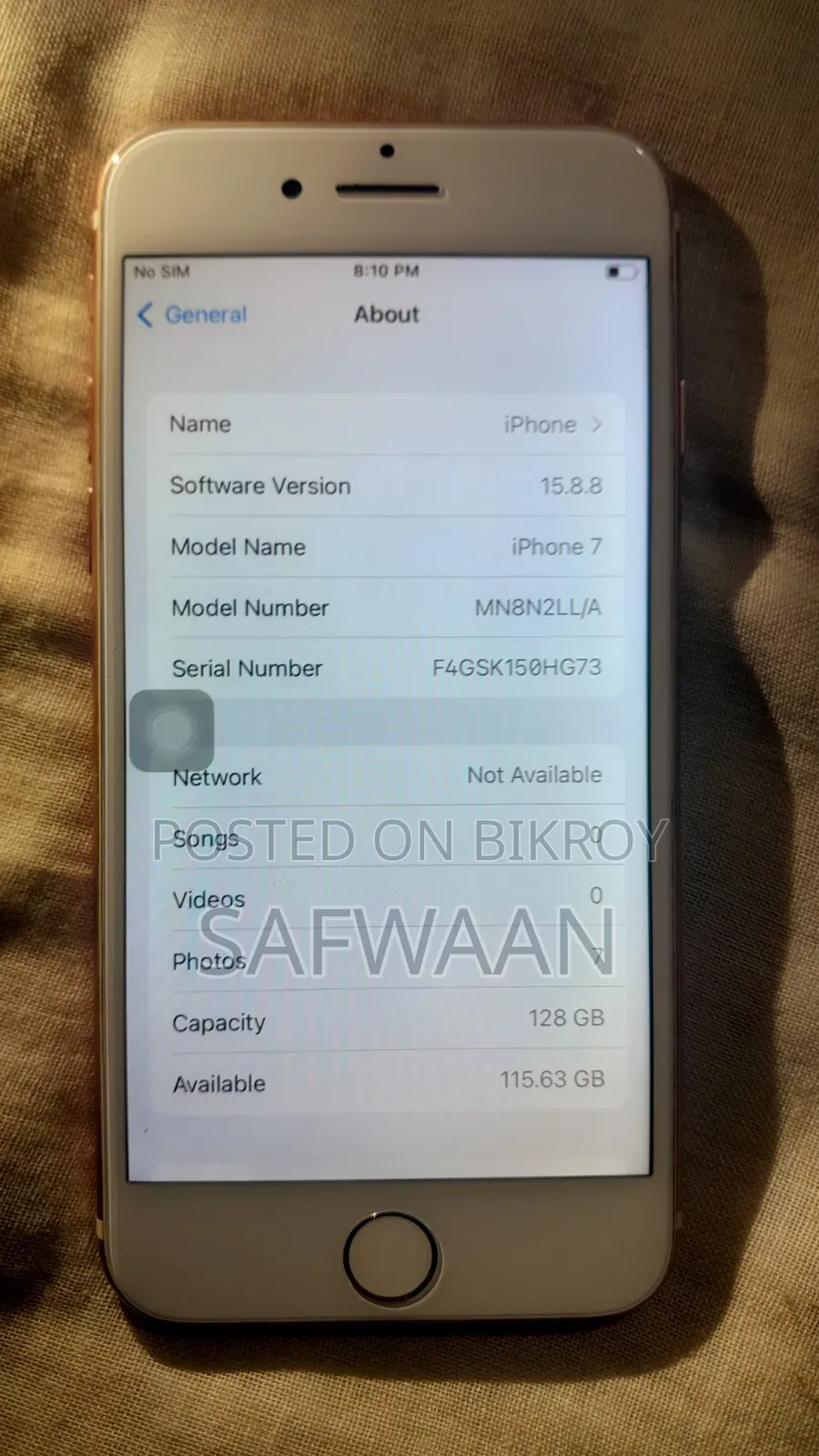 Apple iPhone 7 128 GB Pink