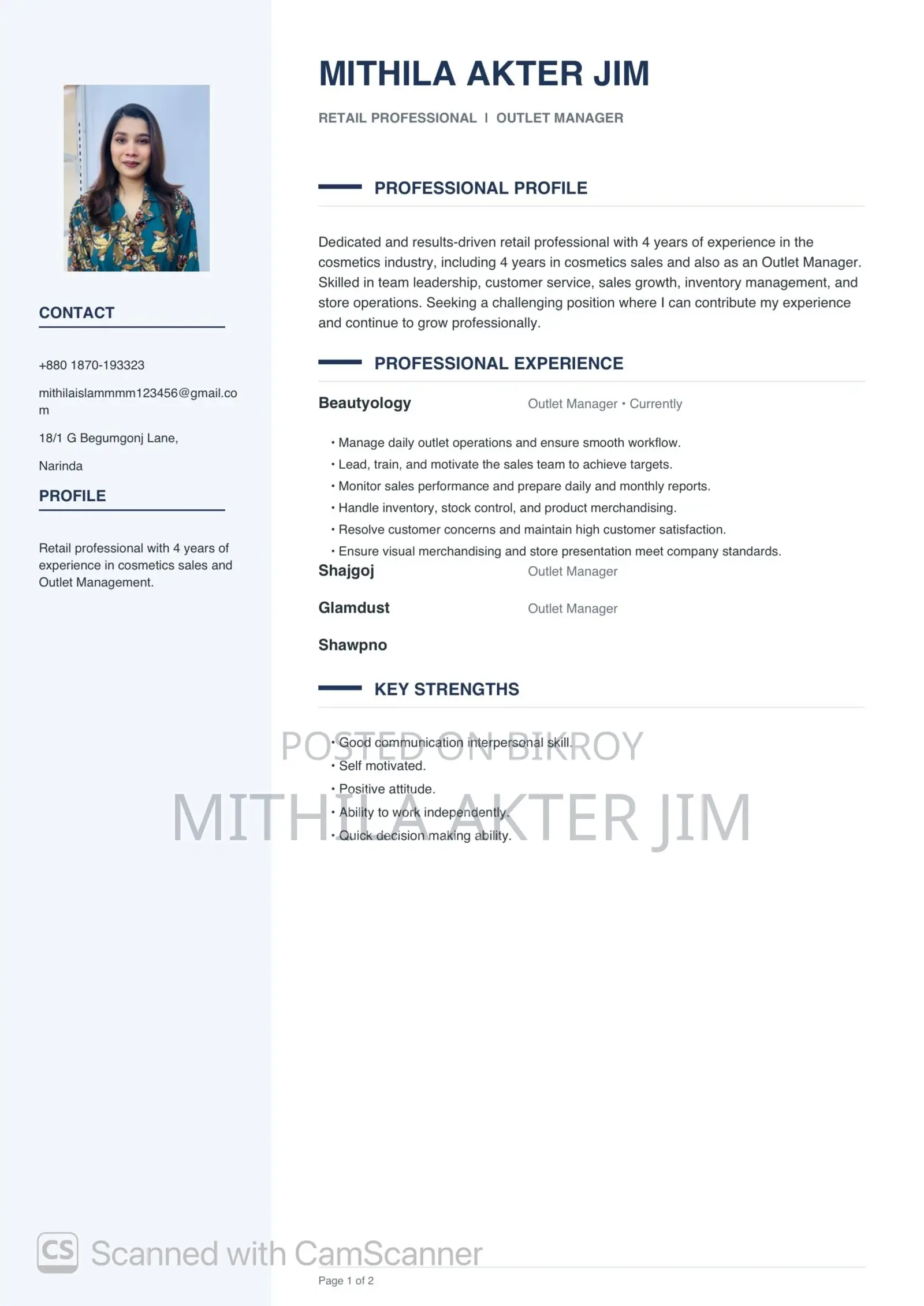 Customer Service Executive