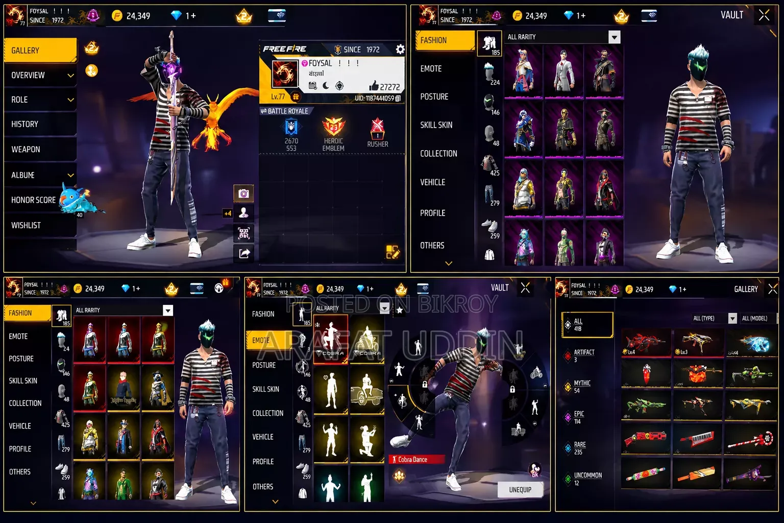 Free Fire Id for Sell