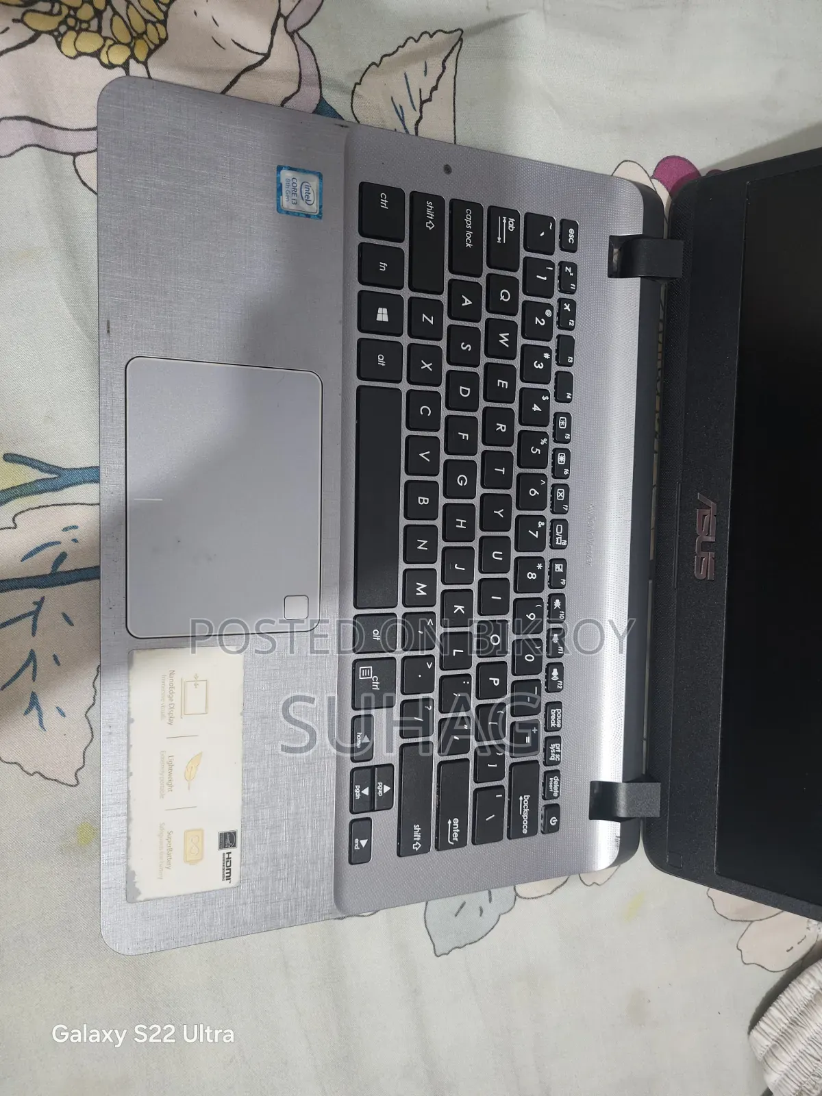 Laptop Asus VivoBook X540SA 4GB Intel Core i3 SSD 128GB