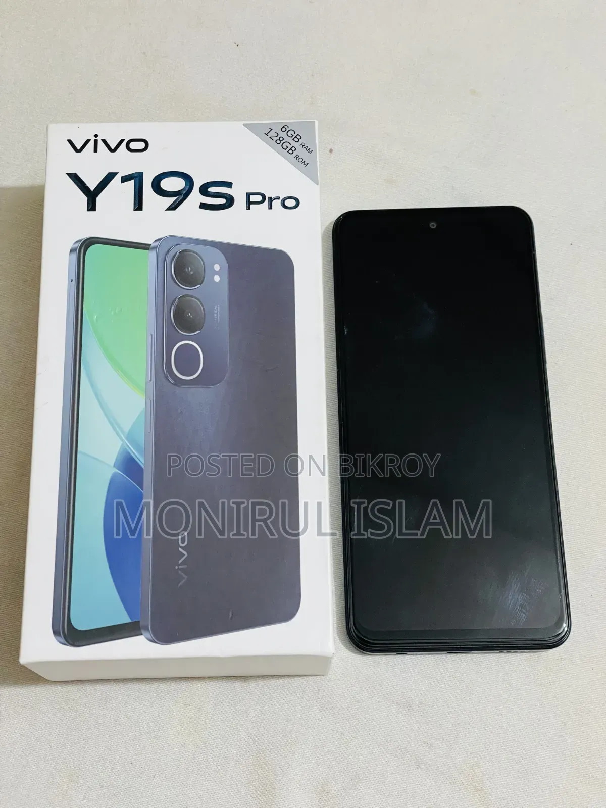 ভিভো ওয়াই১৯এস প্রো ১২৮ জিবি ব্ল্যাক