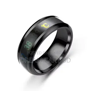 Smart Temperature Sensing Stainless Steel Couple Ring