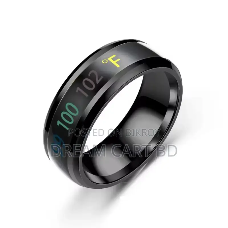 Smart Temperature Sensing Stainless Steel Couple Ring