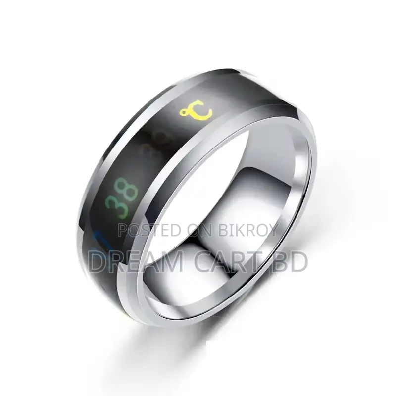 Smart Temperature Sensing Stainless Steel Couple Ring