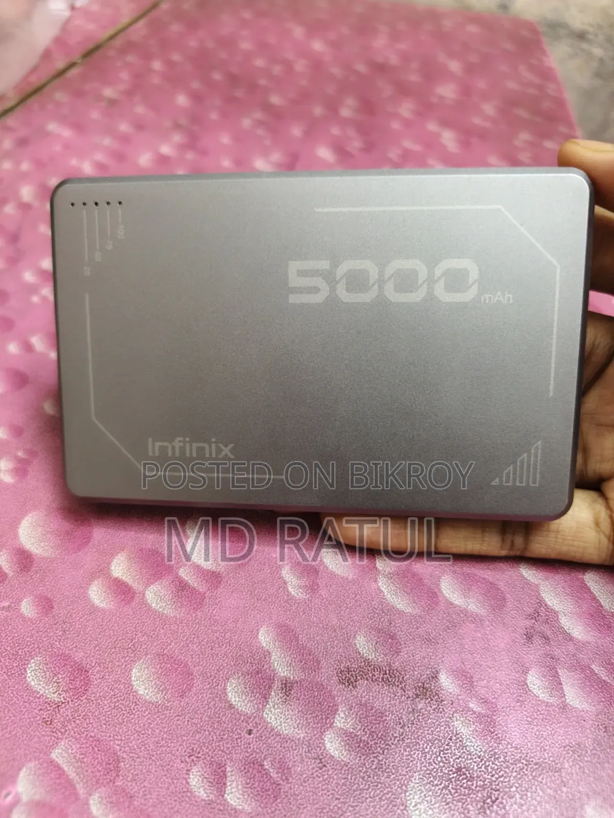 Wearless Power Bank 
Infinix 5000 Mh 