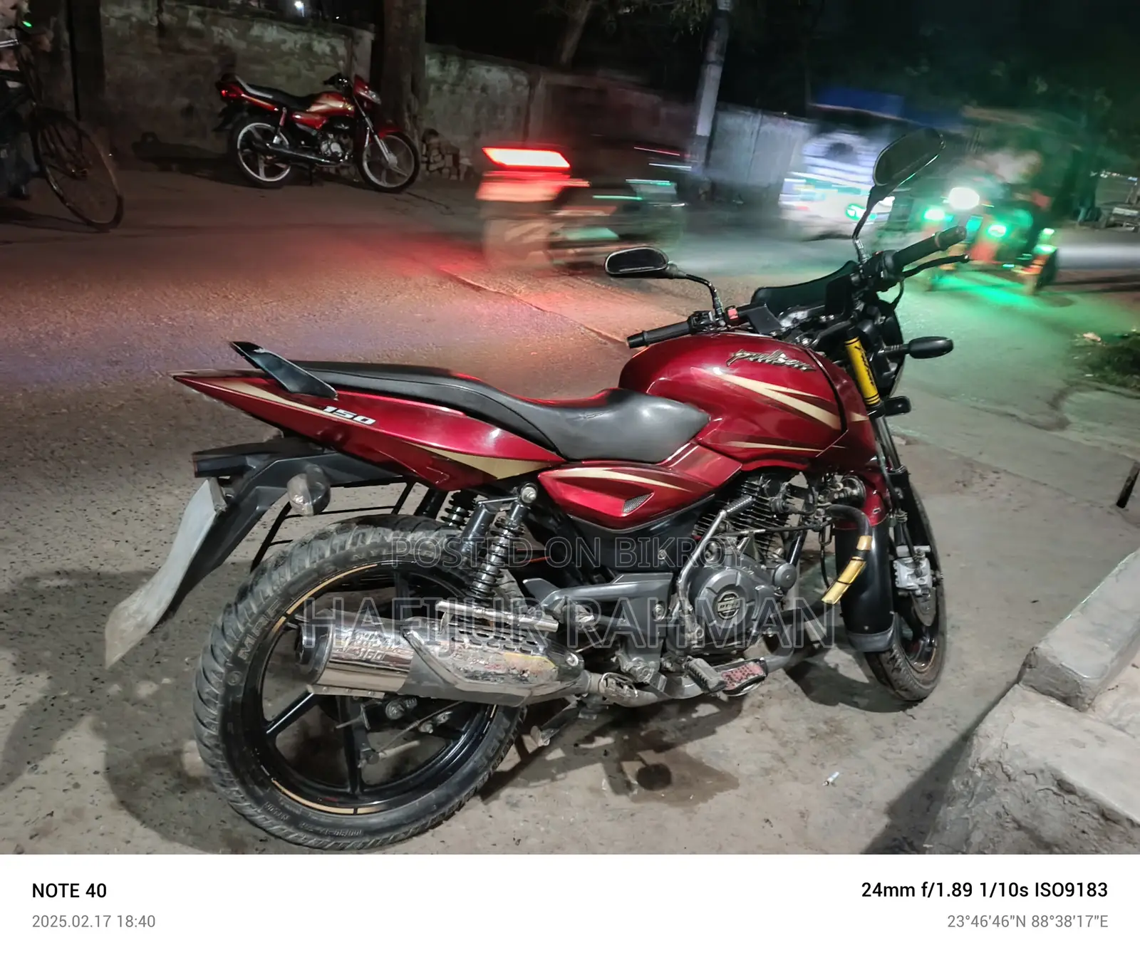 Bajaj Pulsar 150 2017 Red