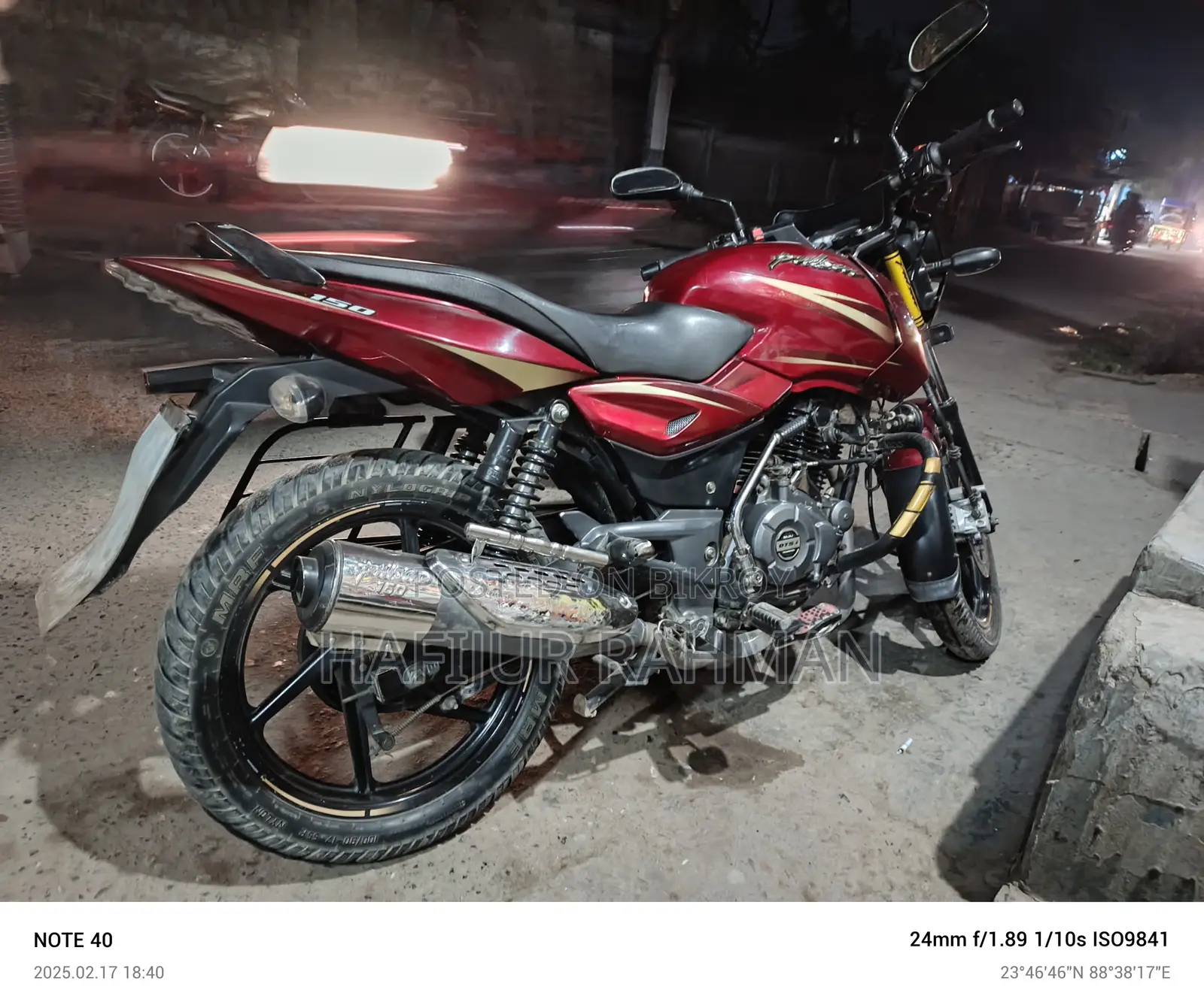 Bajaj Pulsar 150 2017 Red