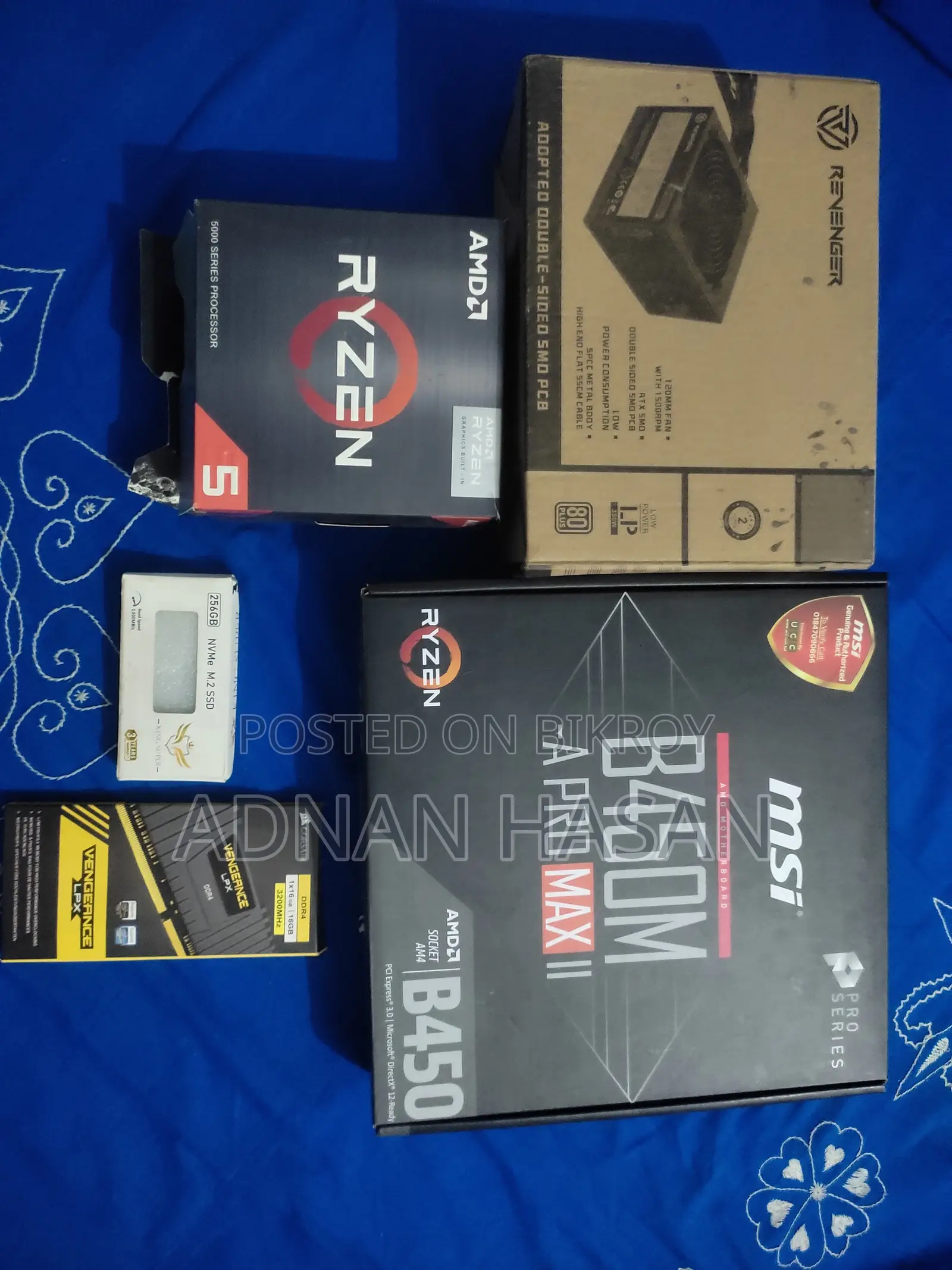 Desktop Computer MSI model 16GB AMD Ryzen 5 SSD 256GB
