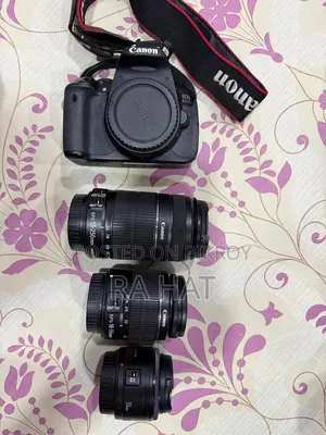Canon EOS 650D DSLR Camera Kit With 3 Prime/Zoom Lenses