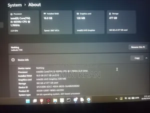 Laptop Dell Latitude 7310 16GB Intel Core i5 SSD 512GB
