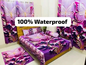 100% Waterproof 3D Premium Bedsheet King Size