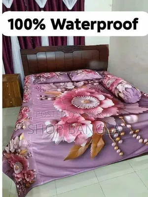 100% Waterproof 3D Premium Bedsheet King Size