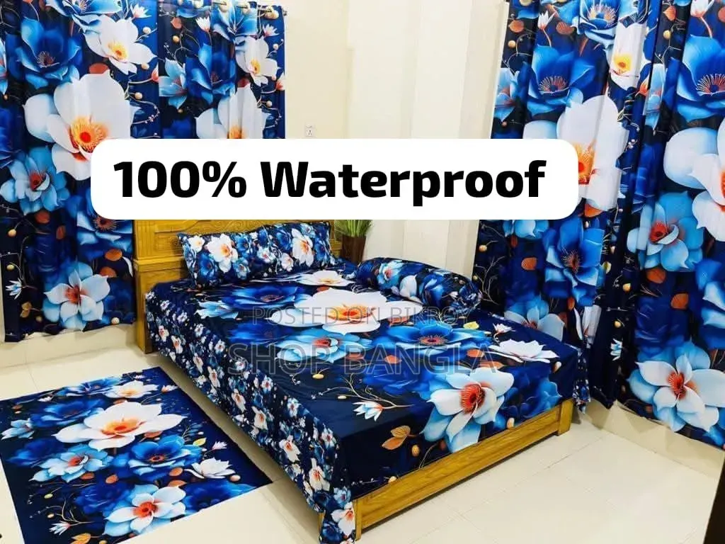 100% Waterproof 3D Premium Bedsheet King Size