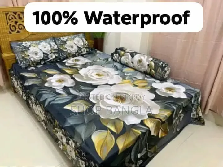 100% Waterproof 3D Premium Bedsheet King Size