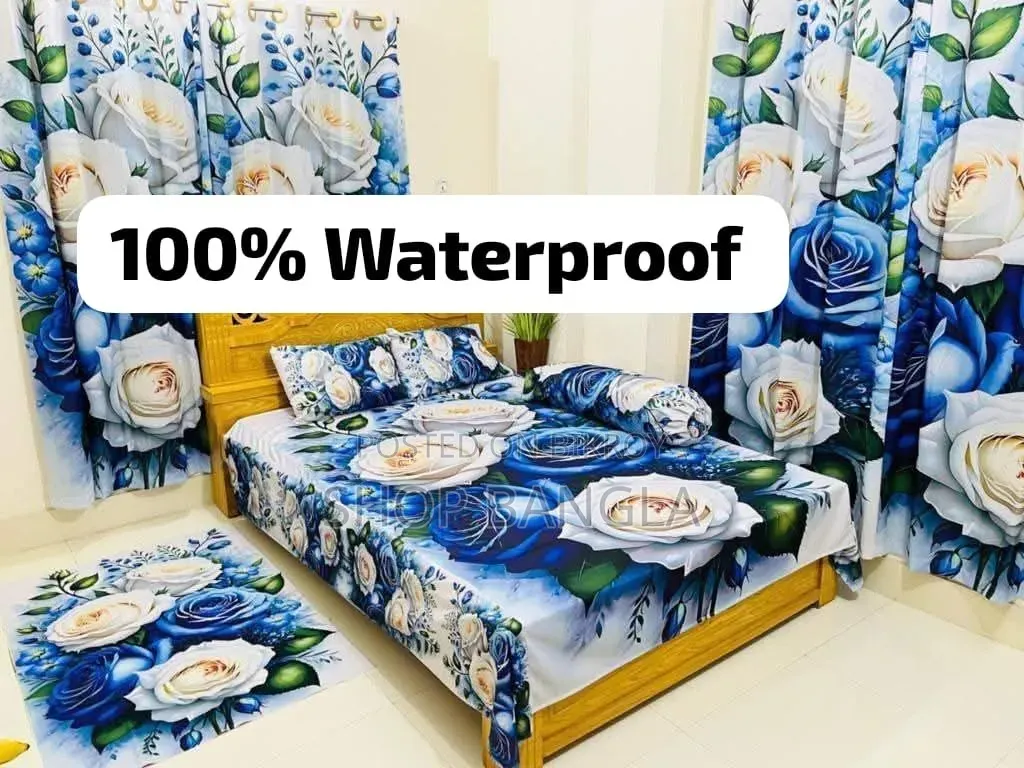 100% Waterproof 3D Premium Bedsheet King Size