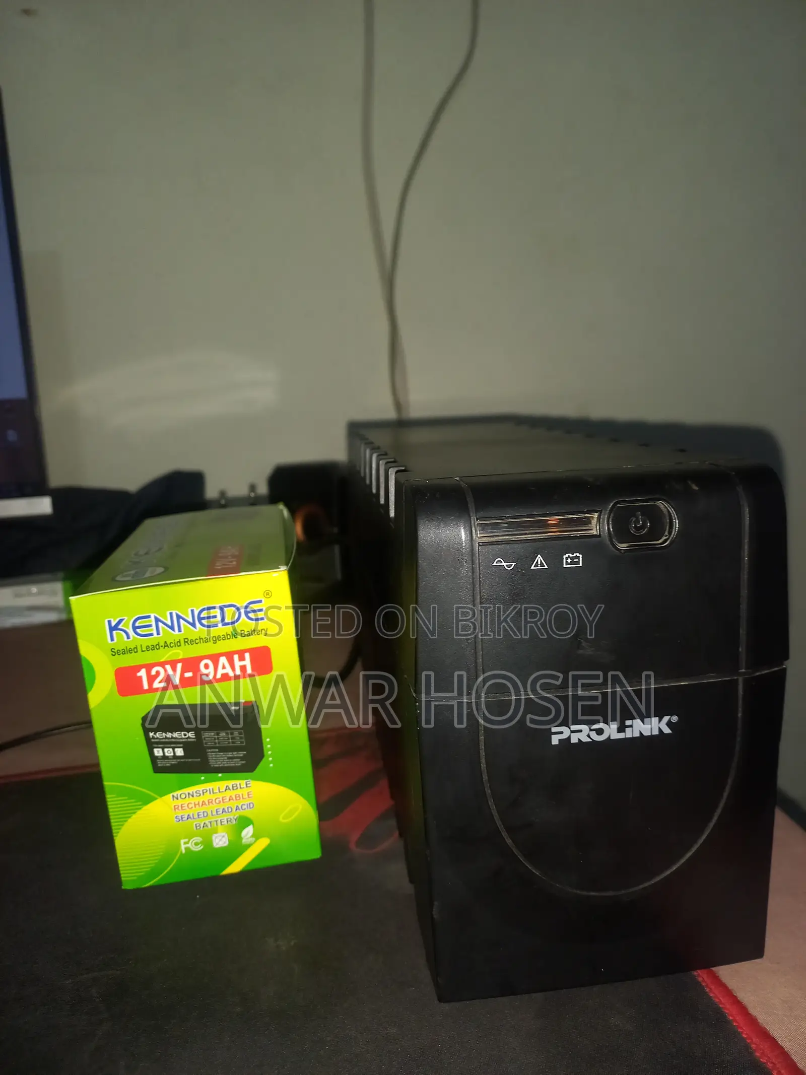 নতুন ব্যাটারিসহ ইউপিএস (সম্পূর্ণ ফ্রেশ রানিং), ৬০০ভিএ_৩০০ওয়াট, প্রোলিংক