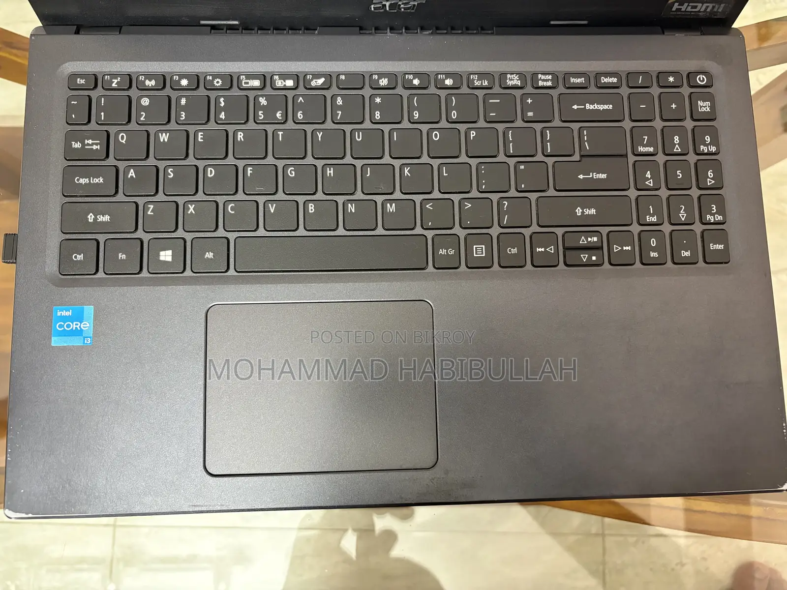 Laptop Acer Extensa 215 8GB Intel Core i3 HDD+1TB SSD