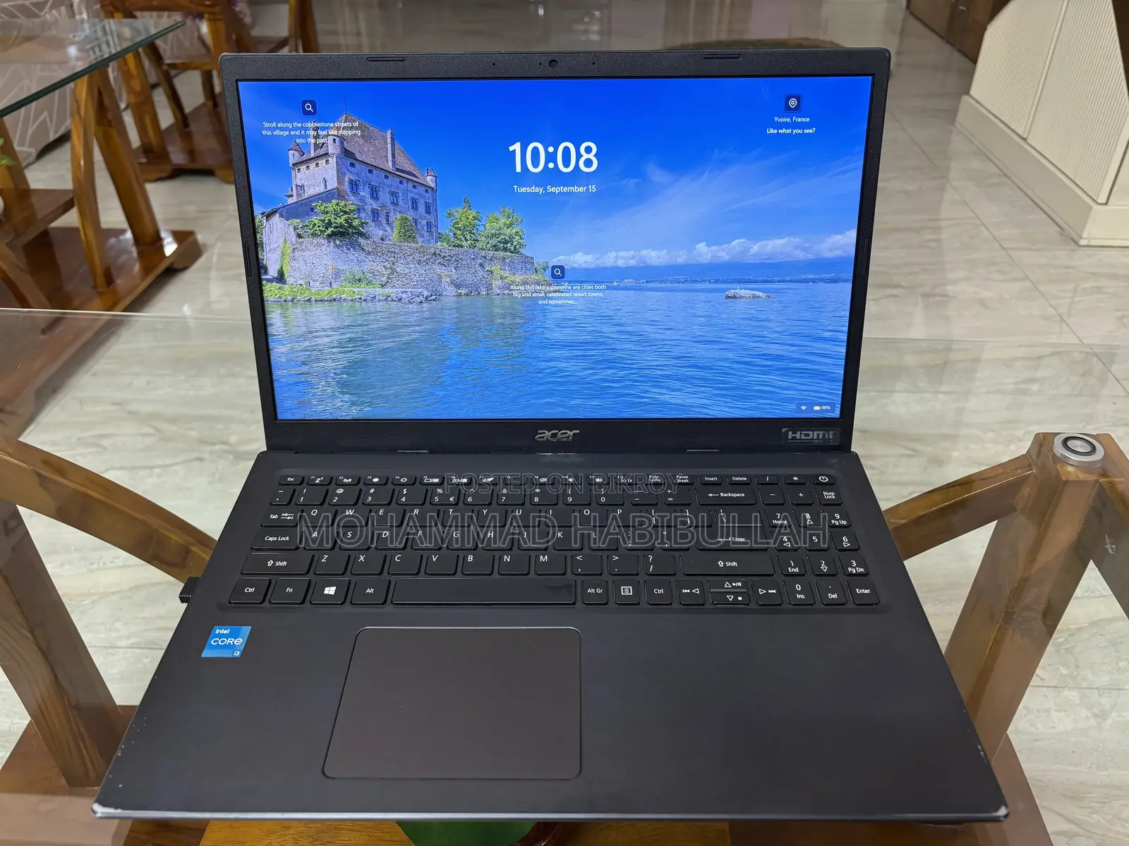 Laptop Acer Extensa 215 8GB Intel Core i3 HDD+1TB SSD