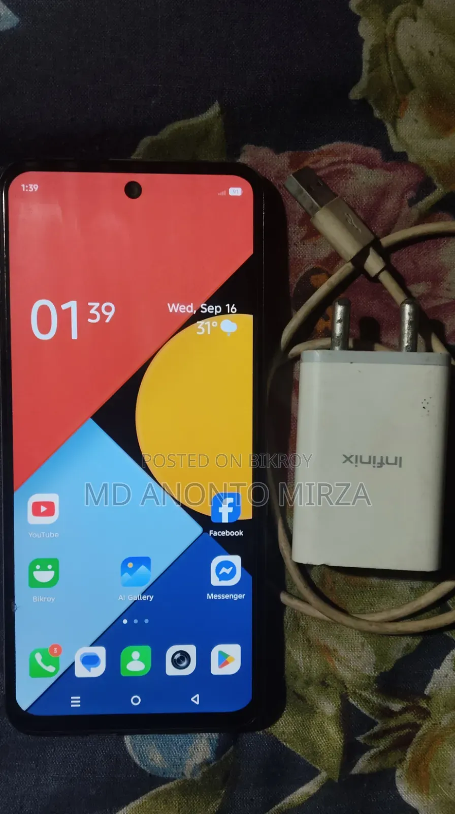 Infinix Hot 60i 128 GB Black