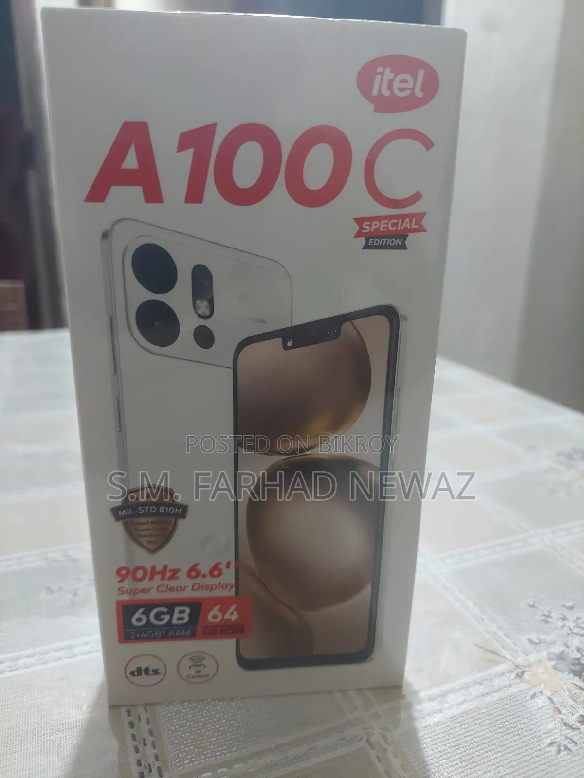 New Itel A100C 64 GB Blue