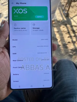 নিউ ইনফিনিক্স নোট ৫০ প্রো ২৫৬ জিবি সিলভার