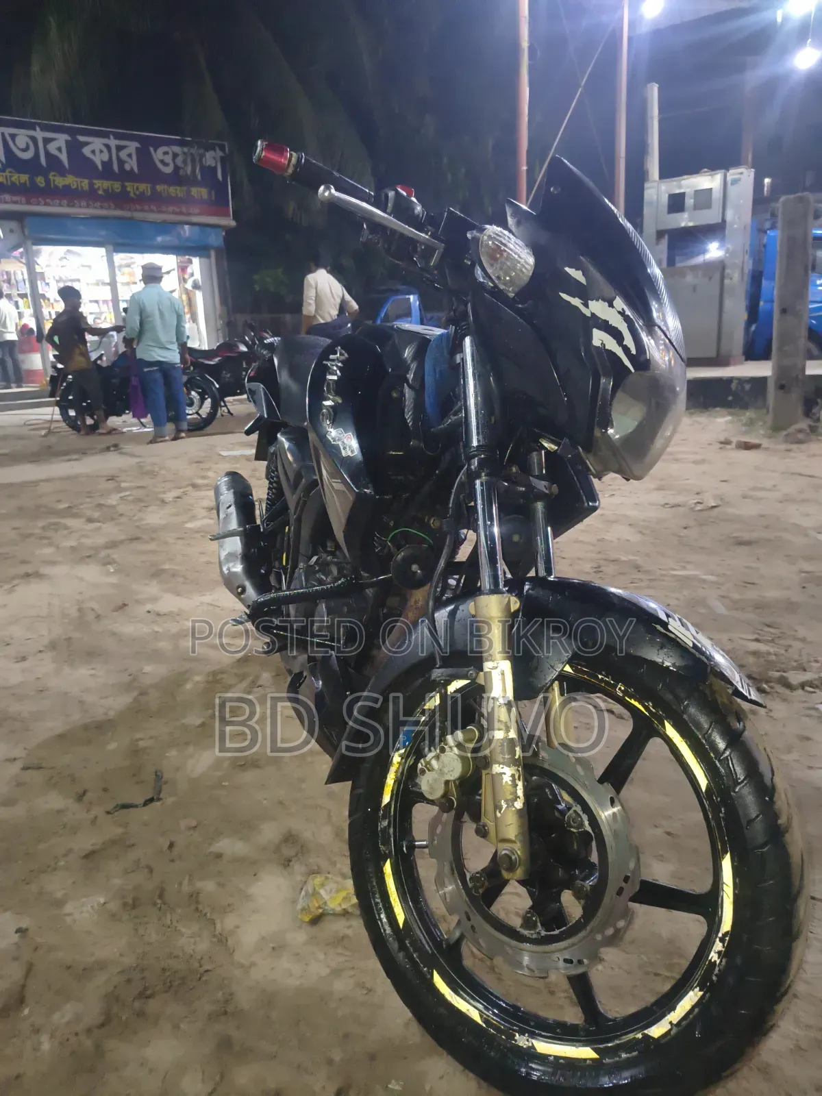 TVS Apache RTR 160 2V 2017 কালো