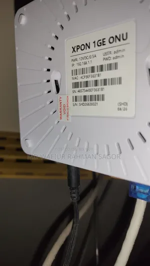 Xpon ONU and Mercusys 3 Antenna Router