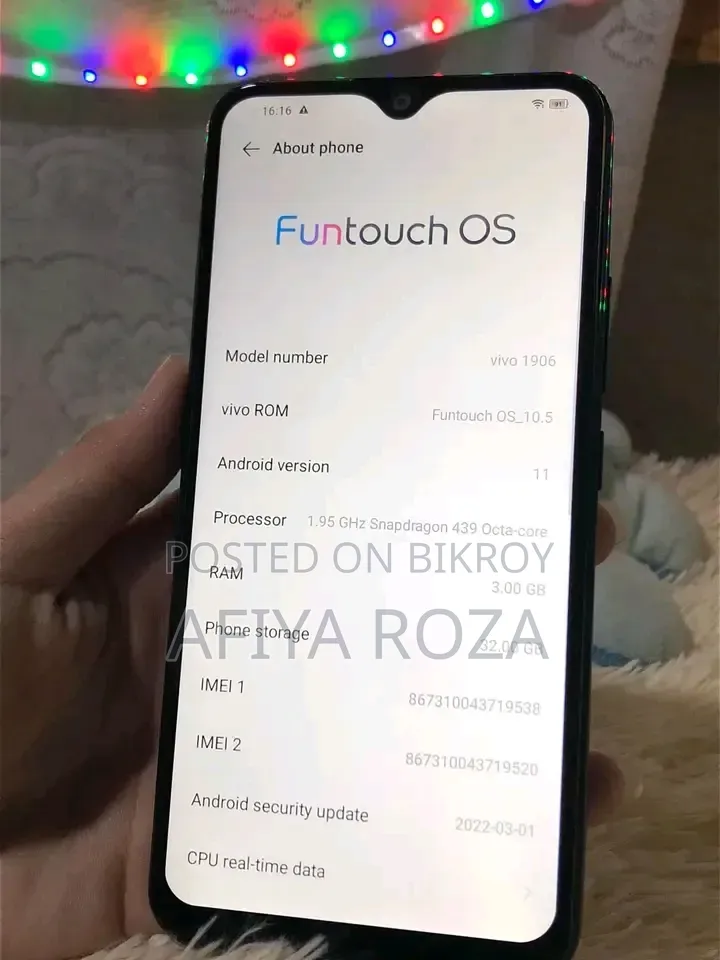Vivo Y11 32 GB Blue
